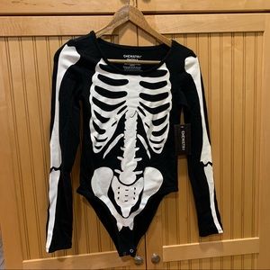 NWT Chemistry skeleton Halloween bodysuit